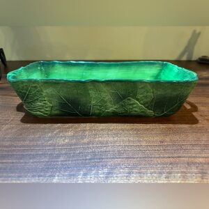 Vietri Casserole Baking Dish Green Majolica Made in Italy